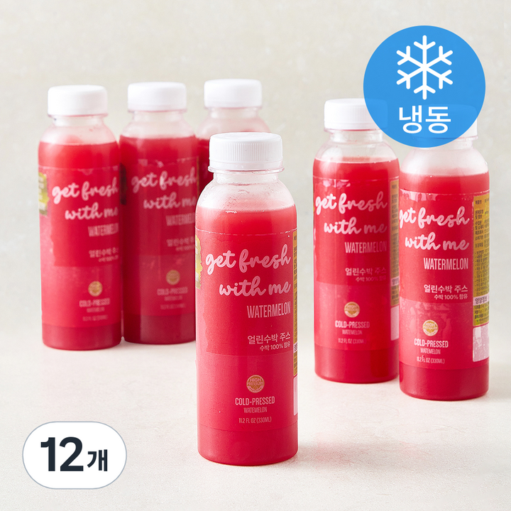 TS푸드 얼린 수박주스 (냉동), 12개, 330ml