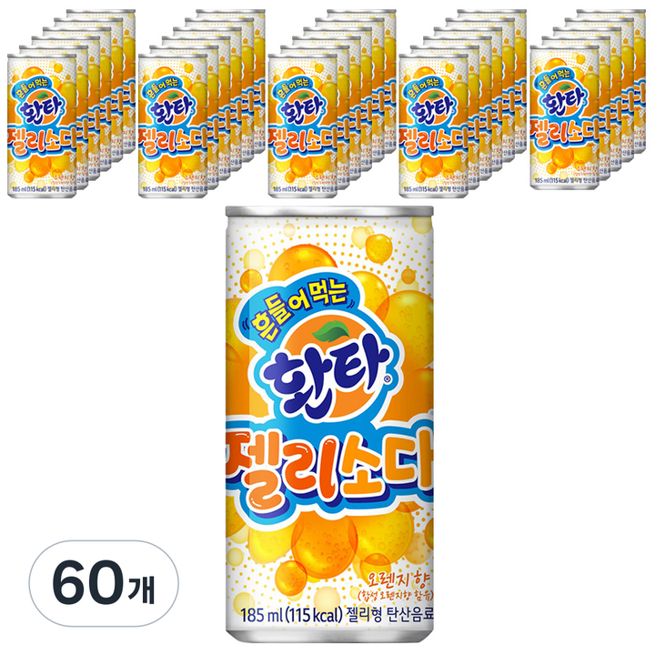 환타 젤리 소다 오렌지향, 185ml, 60개
