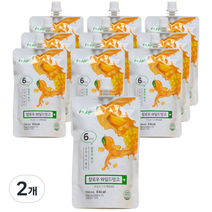 칼로우 워터젤리 와일드 망고 10p, 1.5L, 2개