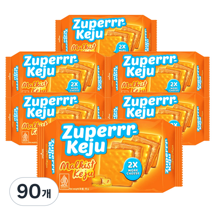 마요라 쥬페르 치즈크래커, 90g, 90개
