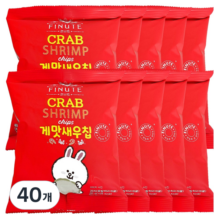 피뉴트 게맛새우칩, 40개, 20g