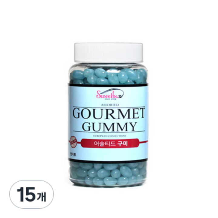 Sweetbox 고메 블루베리향 젤리빈, 600g, 15개