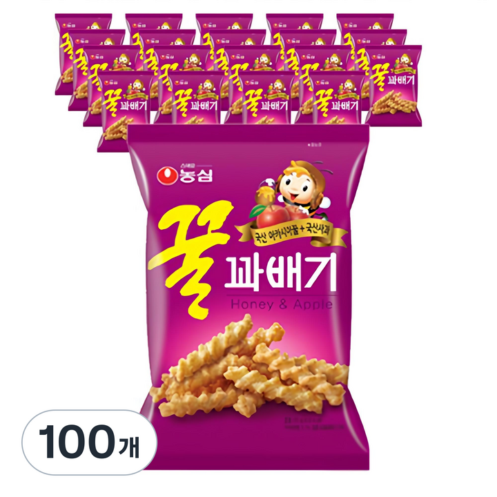 꿀꽈배기, 90g, 100개