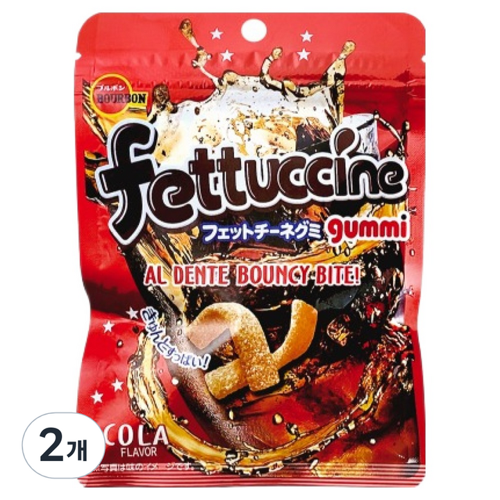 부르본 페투치니 젤리 콜라, 2개, 50g