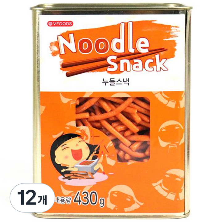 틴케이스 누들스낵, 430g, 12개