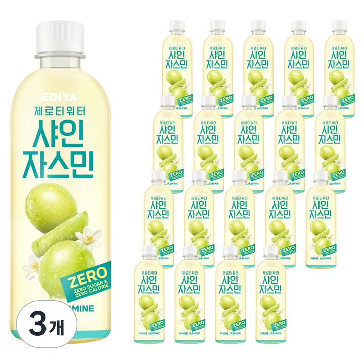 이디야 제로티 워터 샤인자스민 20p, 3개, 500ml