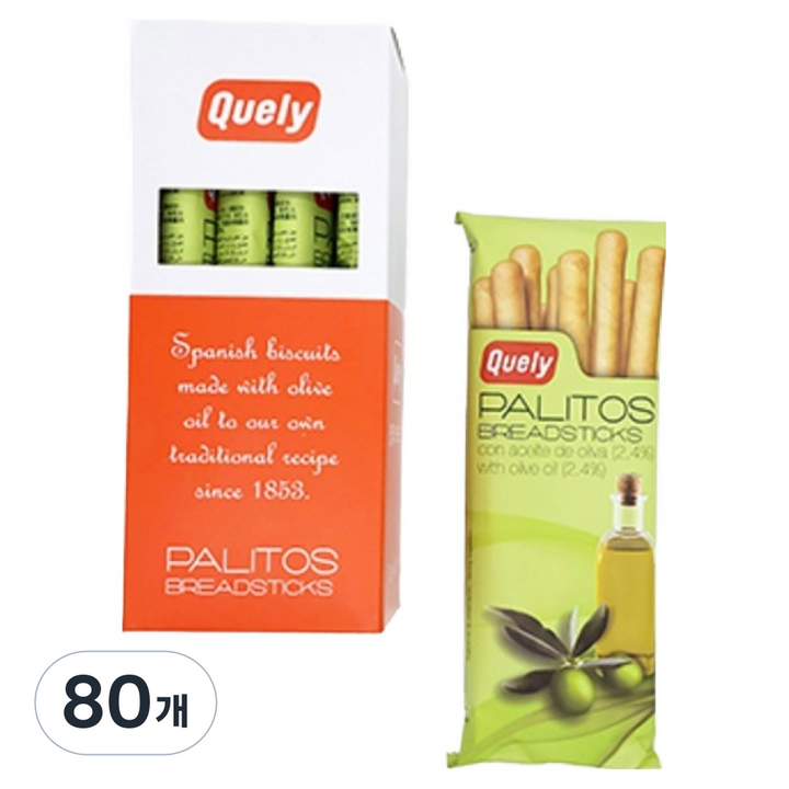 퀼리 오리지널 브래드스틱, 50g, 80개