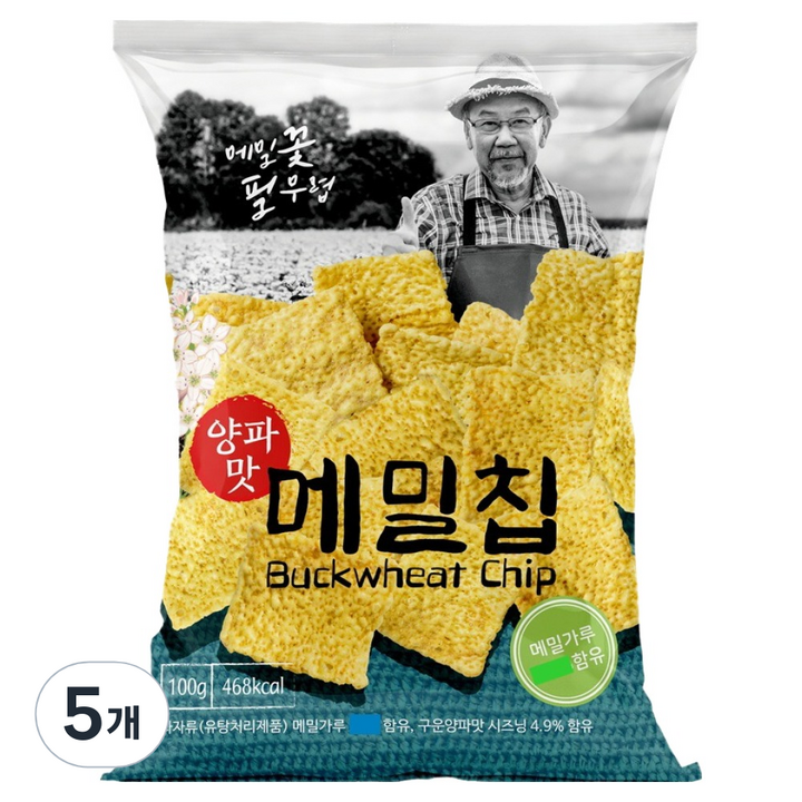 메밀칩 양파맛, 100g, 5개