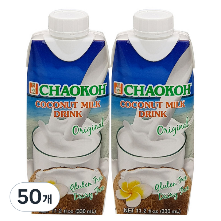 차오코 코코넛밀크 드링크 오리지널, 330ml, 50개
