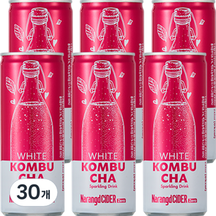 화이트 콤부차 제로, 245ml, 1개입, 30개