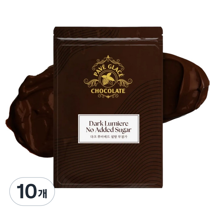파베글라스 다크 루미에르 제로슈가 초콜릿, 1kg, 10개