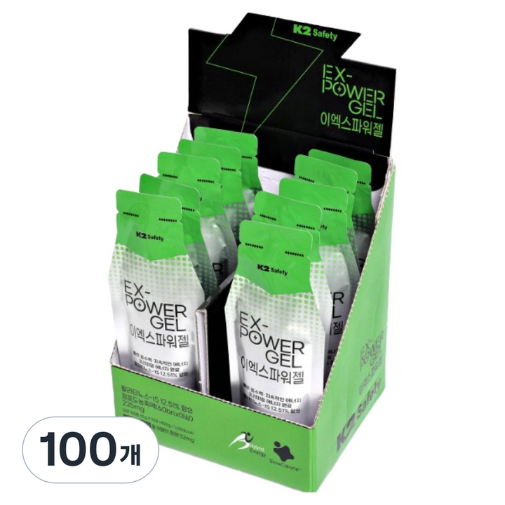 케이투세이프티 이엑스파워젤, 45g, 100개
