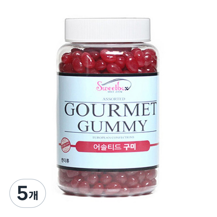 스위트박스 체리 젤리빈, 600g, 5개