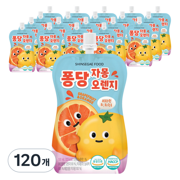 신세계푸드 퐁당 자몽오렌지, 100ml, 120개