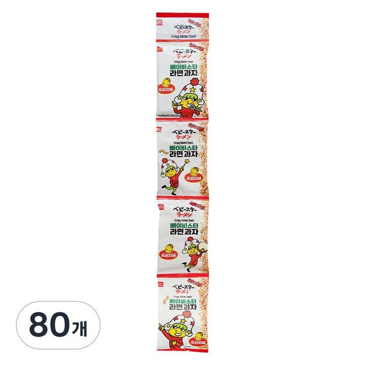 베이비스타 라면과자 오리지널, 80g, 80개