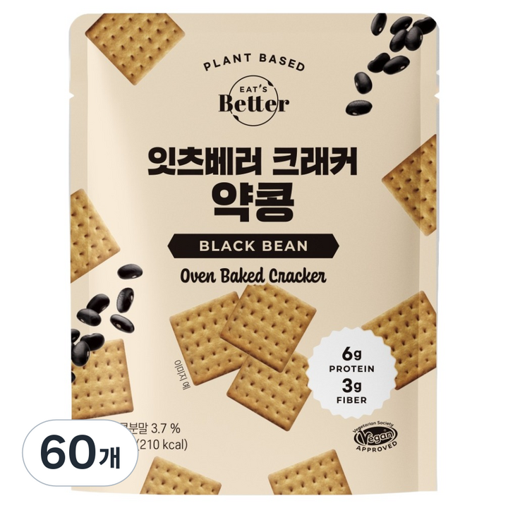 잇츠베러 크래커 약콩, 45g, 60개
