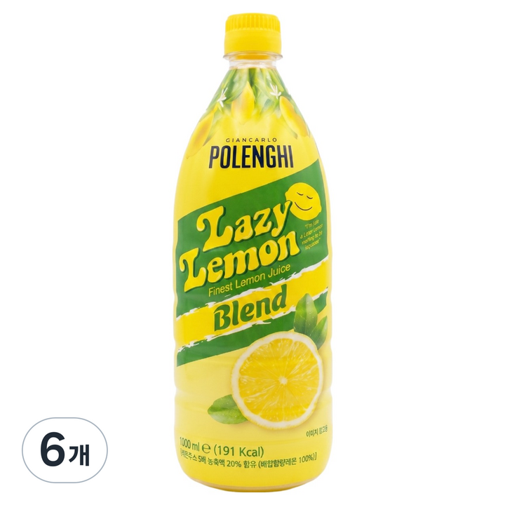 폴렌기 레이지 레몬주스 블렌드, 6개, 1L