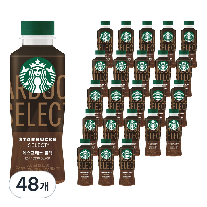 스타벅스 셀렉트 에스프레소 블랙, 48개, 360ml