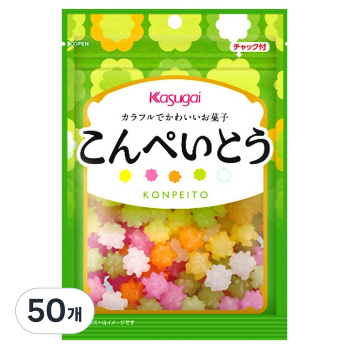 카수가이 콘페이토우 별사탕, 76g, 50개
