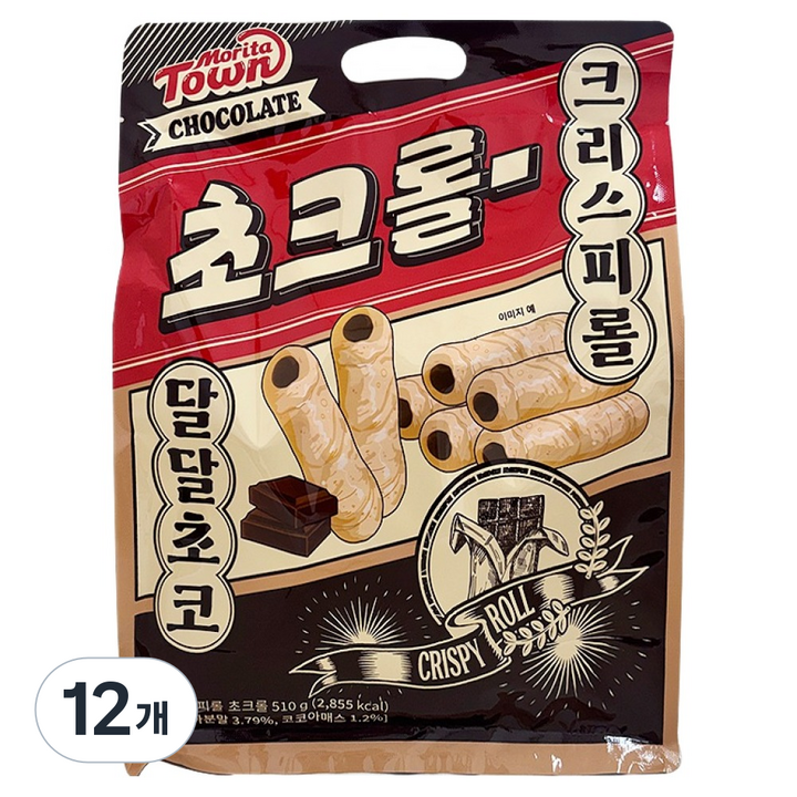 모리타타운 크리스피롤 초크롤, 12개, 510g