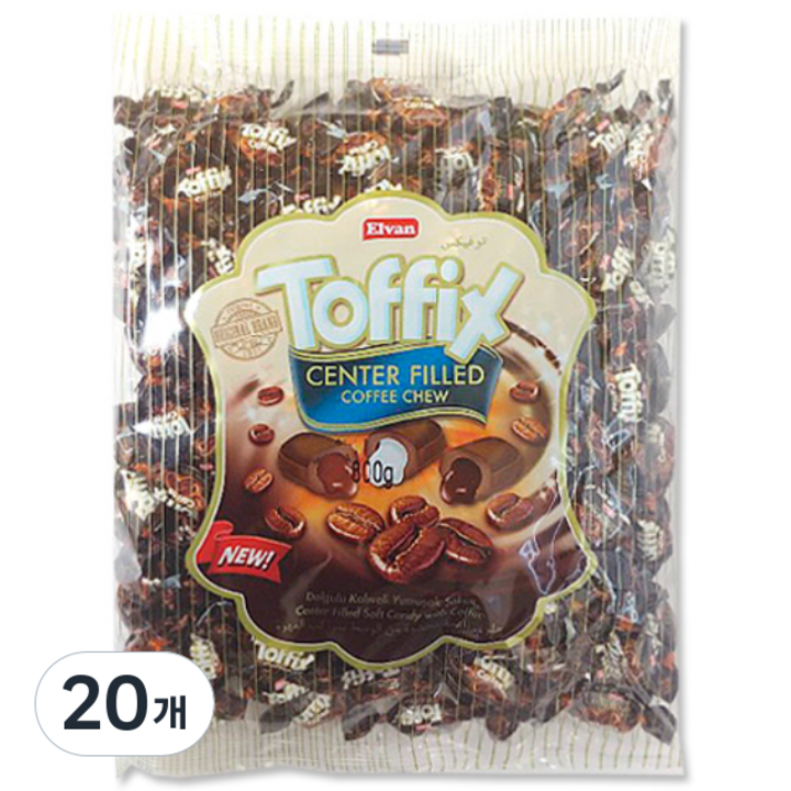 토픽스 커피 츄잉 캔디, 800g, 20개