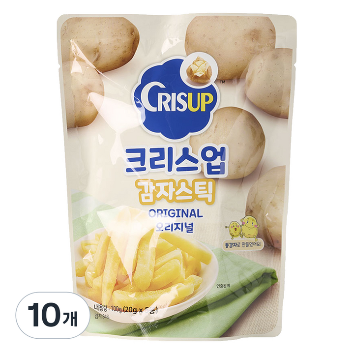 크리스업 감자스틱 오리지널 5p, 100g, 10개