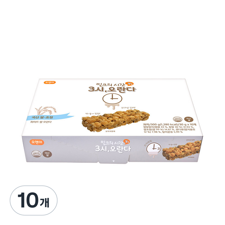 왕궁병과 화이트 쌀 오란다 스낵 10p, 300g, 10개