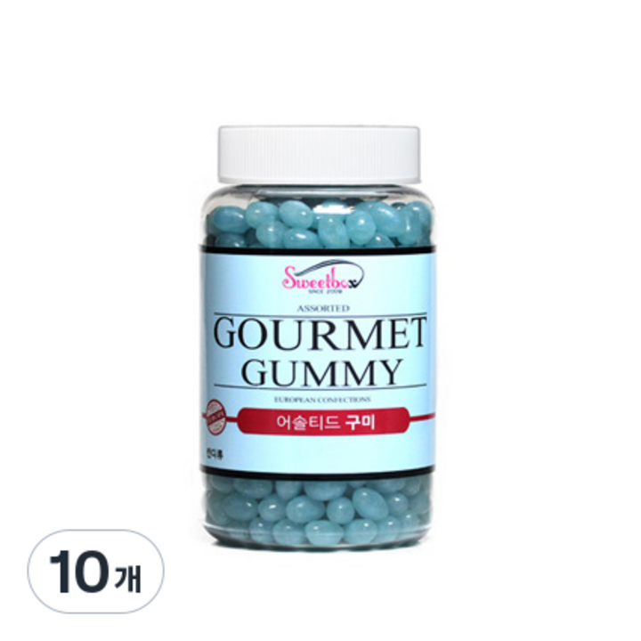 Sweetbox 고메 블루베리향 젤리빈, 600g, 10개