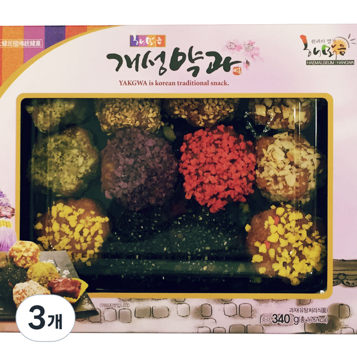 [해맑음] 개성 약과, 340g, 3개