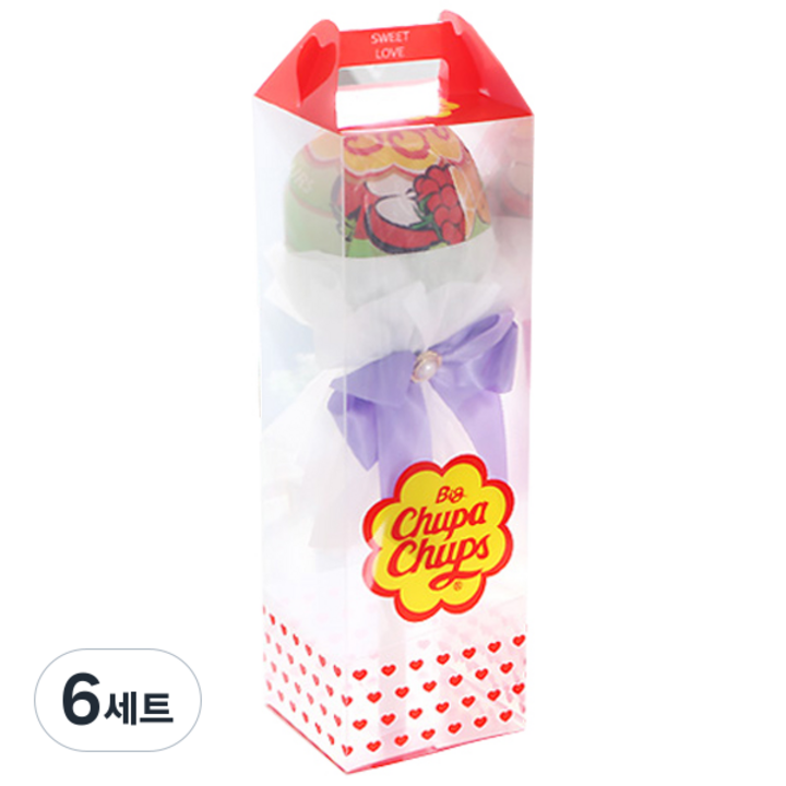 인크리코 왕츄파춥스 막대사탕 공단 11g x 15p 세트 랜덤발송, 6세트, 165g