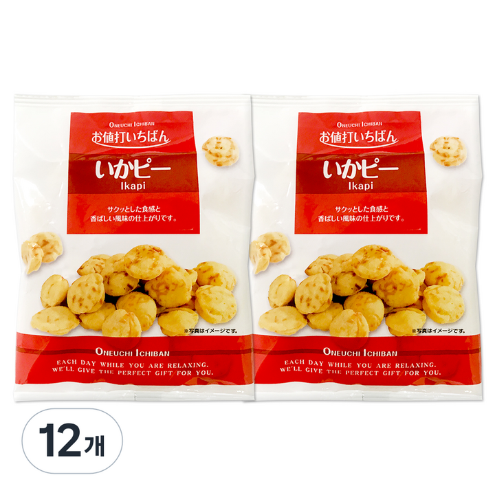 후지야혼텐 이카피 오징어 스낵, 39g, 12개