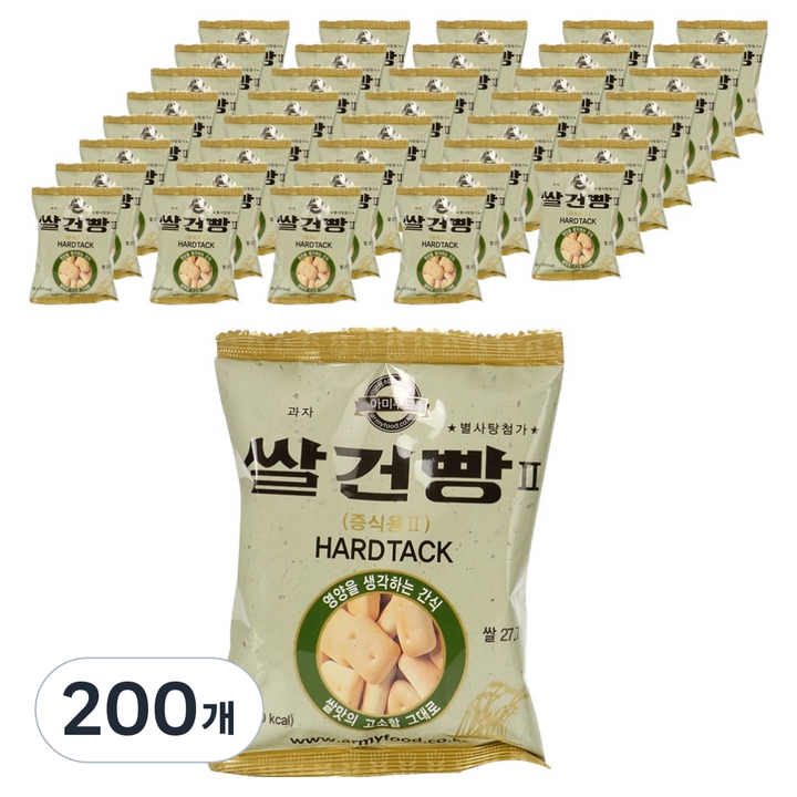 아미푸드 쌀건빵, 65g, 200개