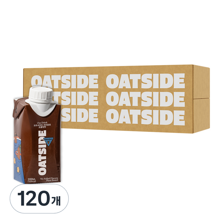 오트사이드 귀리음료 초콜릿맛, 200ml, 120개