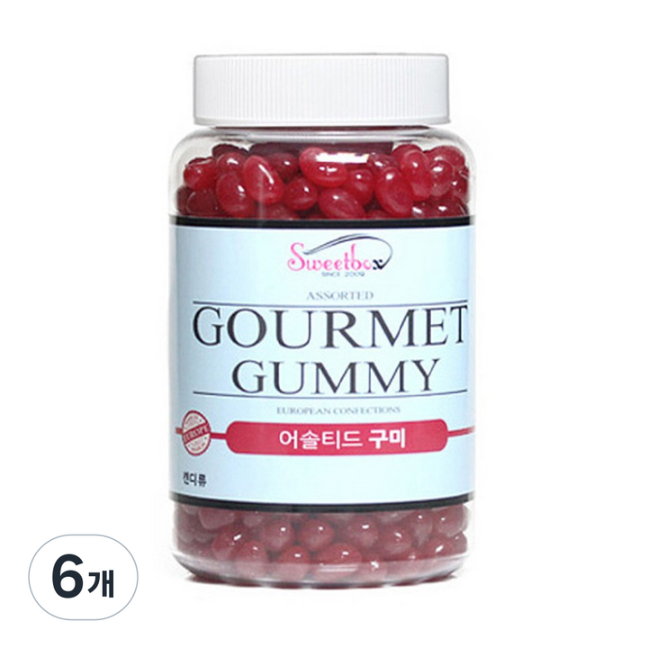 스위트박스 체리 젤리빈, 600g, 6개