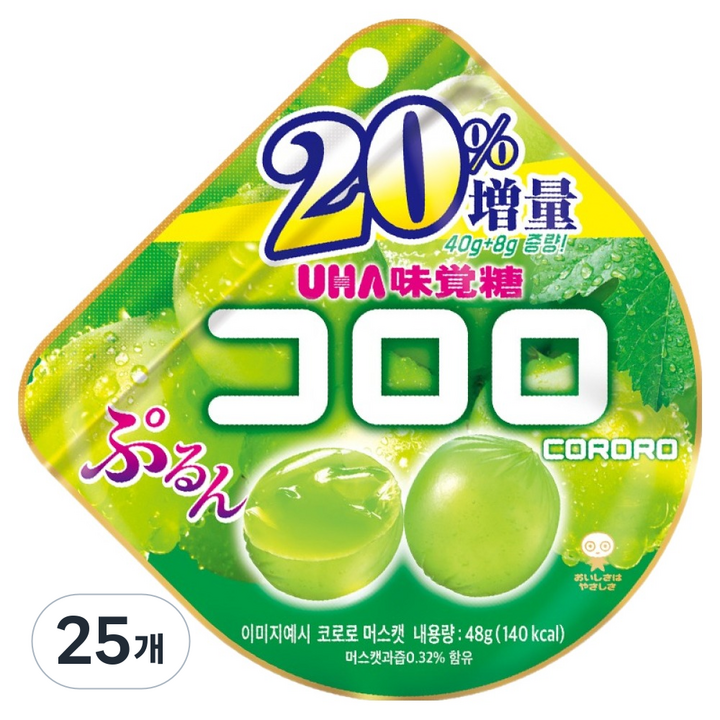 코로로 머스캣맛 젤리, 48g, 25개