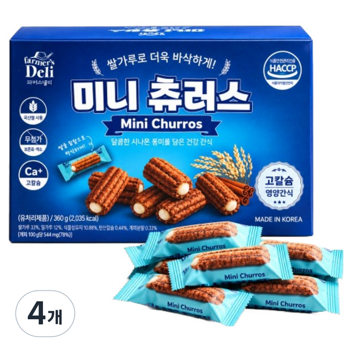 파머스델리 미니츄러스, 360g, 4개