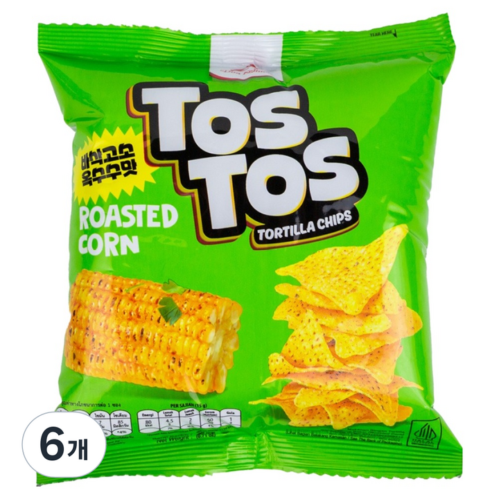 토스토스 로스티드 콘 토르티야 칩스, 20g, 6개