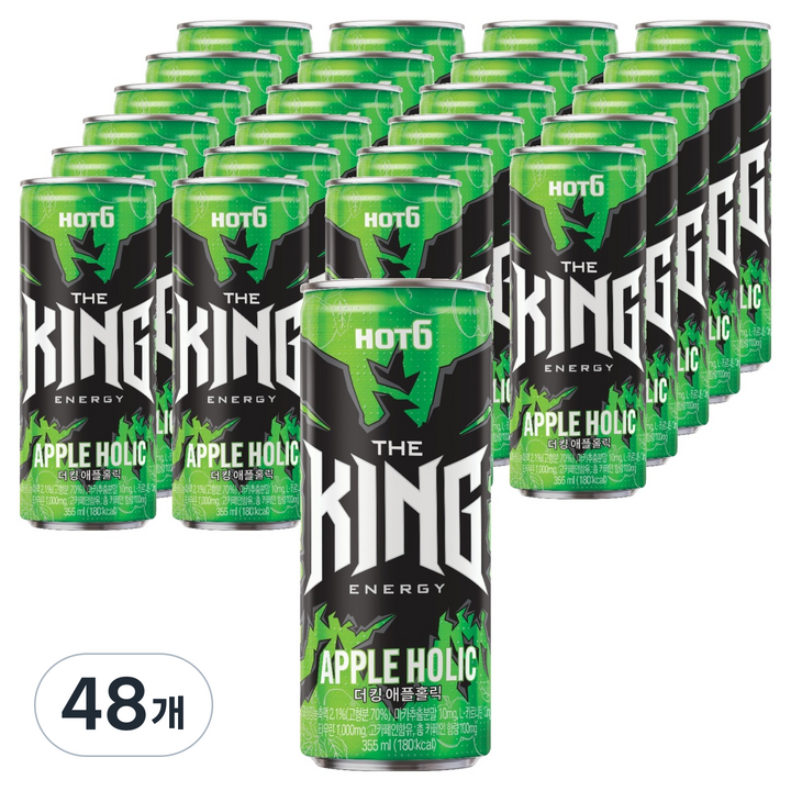 핫식스 더킹 애플홀릭, 355ml, 48개