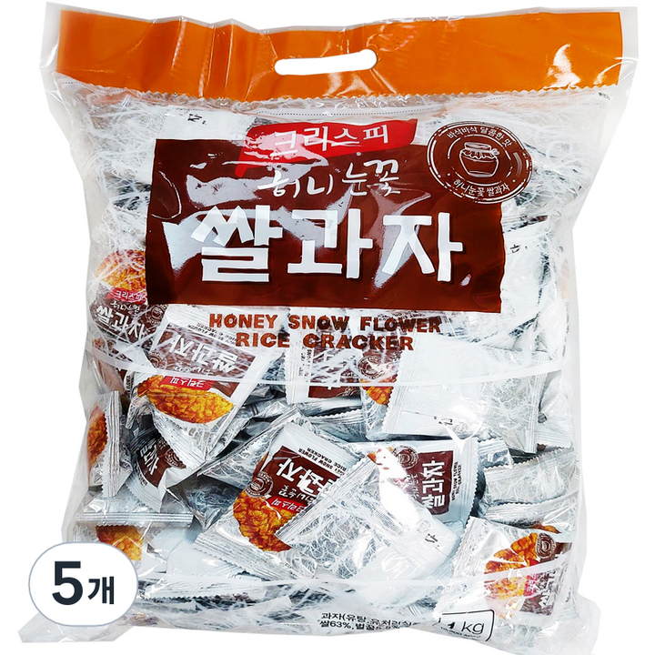 허니눈꽃 크리스피 쌀과자, 920g, 5개