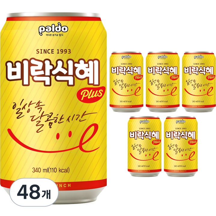 팔도 비락 식혜, 340ml, 48개
