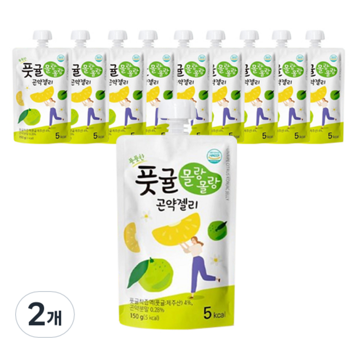 제주농장 풋귤 몰랑몰랑 곤약젤리 10개입, 1.5kg, 2개