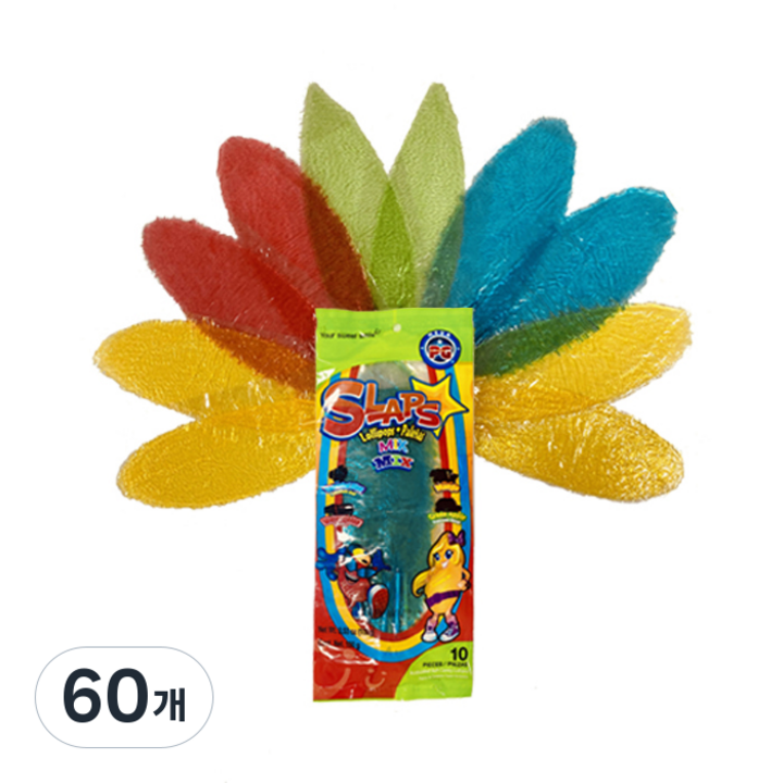 슬랩스 접어먹는 캔디 랜덤발송, 10g, 60개