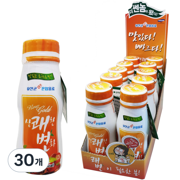 네오팜 뉴골드 상쾌한변화 요구르트맛 음료, 145ml, 30개