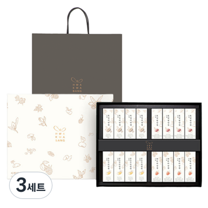 화과방 지현양갱세트 2호 + 쇼핑백, 3개