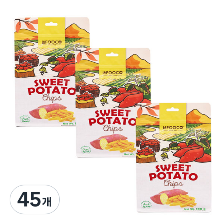 라푸코 고구마칩, 100g, 45개