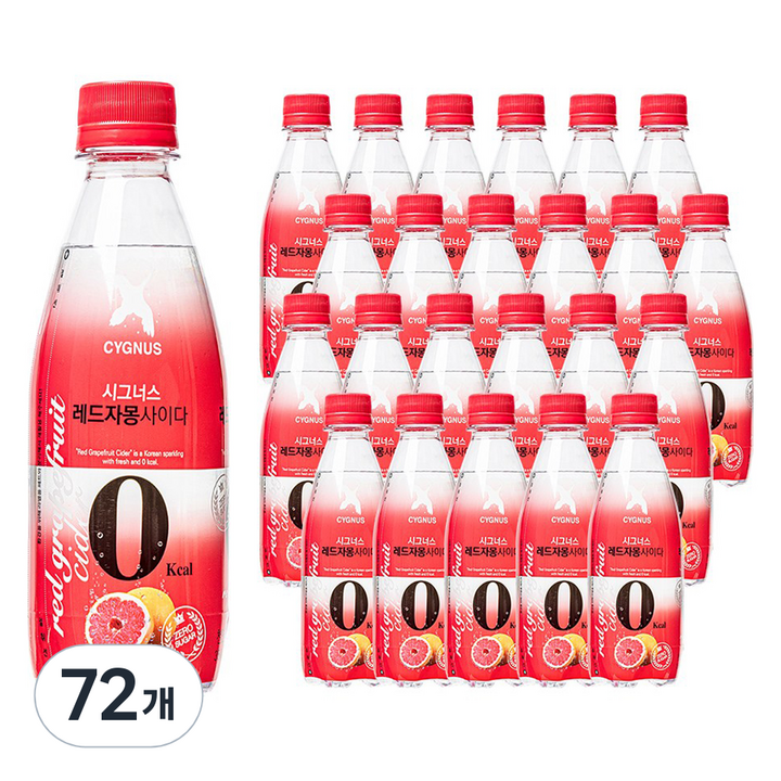 시그너스 레드자몽 제로 사이다, 72개, 350ml