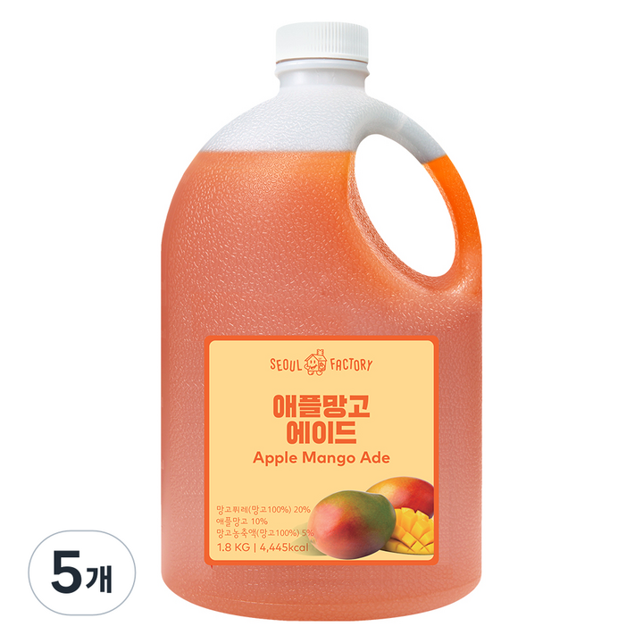 서울팩토리 애플망고에이드, 1.8kg, 5개