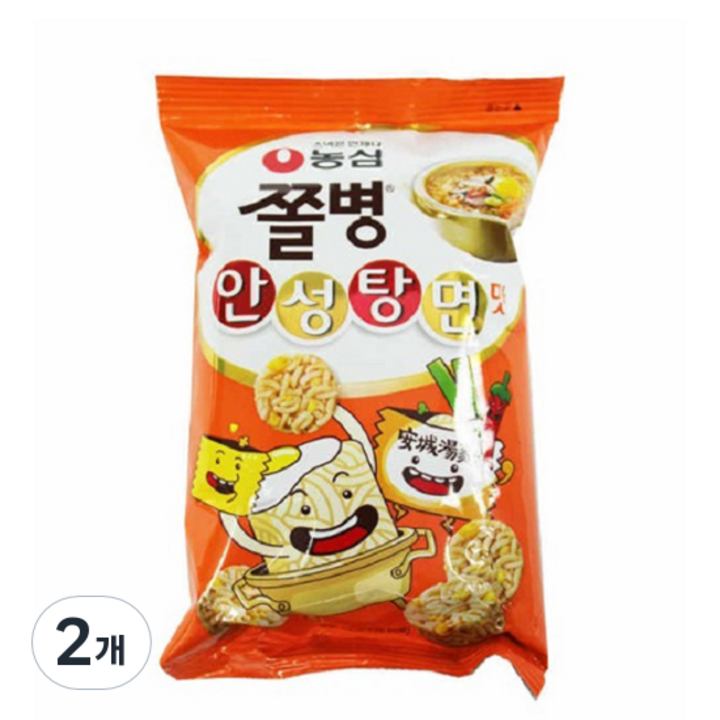 쫄병스낵 안성탕면맛, 77g, 2개
