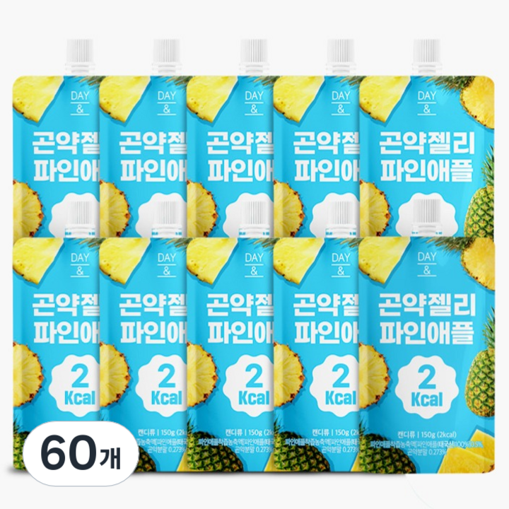 데이앤 곤약젤리 파인애플 2칼로리, 150g, 60개