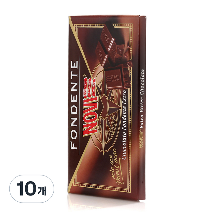 NOVI 다크초콜릿, 100g, 10개